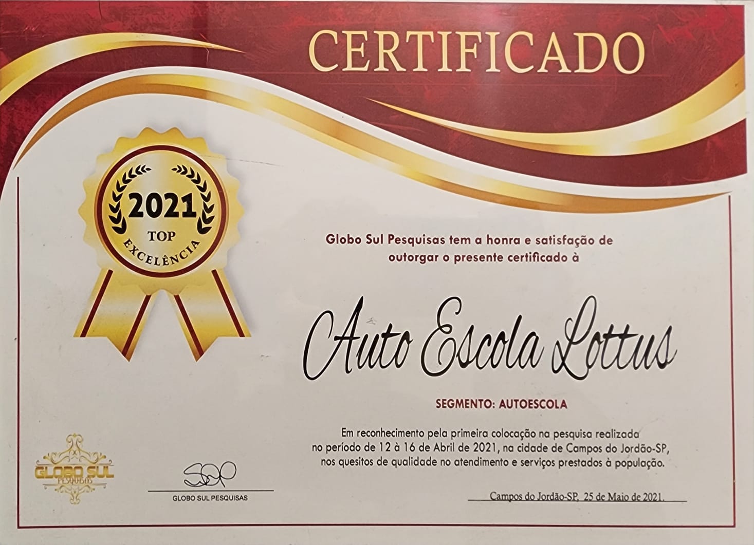 2021 top excelência auto escola lottus